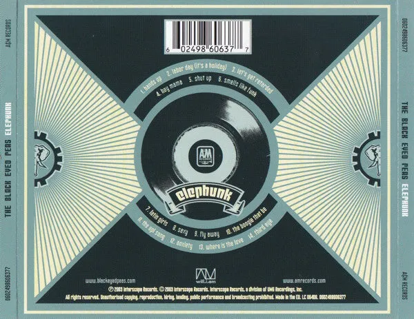 Black Eyed Peas Elephunk CD usato NM hip hop