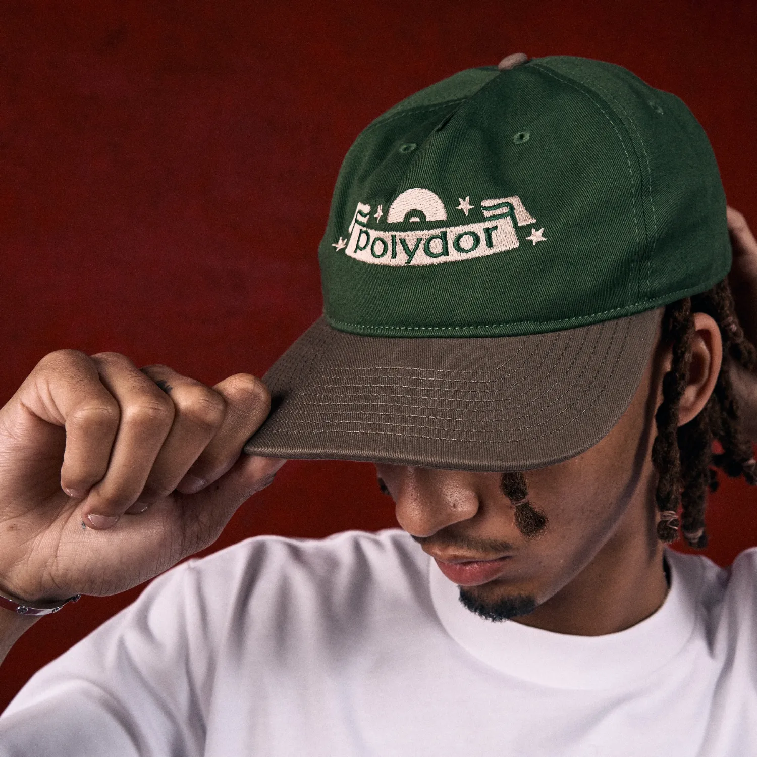 Polydor Cap cappellino verde marrone cotone 5 pannelli