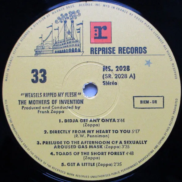 Mothers Of Invention Weasels Ripped My Flesh vinile LP 1970