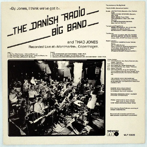 Thad Jones By Jones I Think We've Got It LP big band
