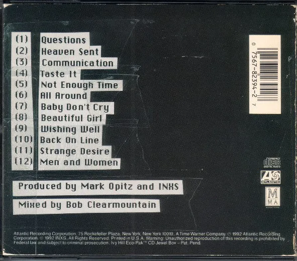 INXS Welcome To Wherever You Are cd album eco-pack USA