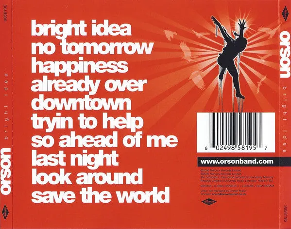 Orson Bright Idea CD album 2006 alternative rock