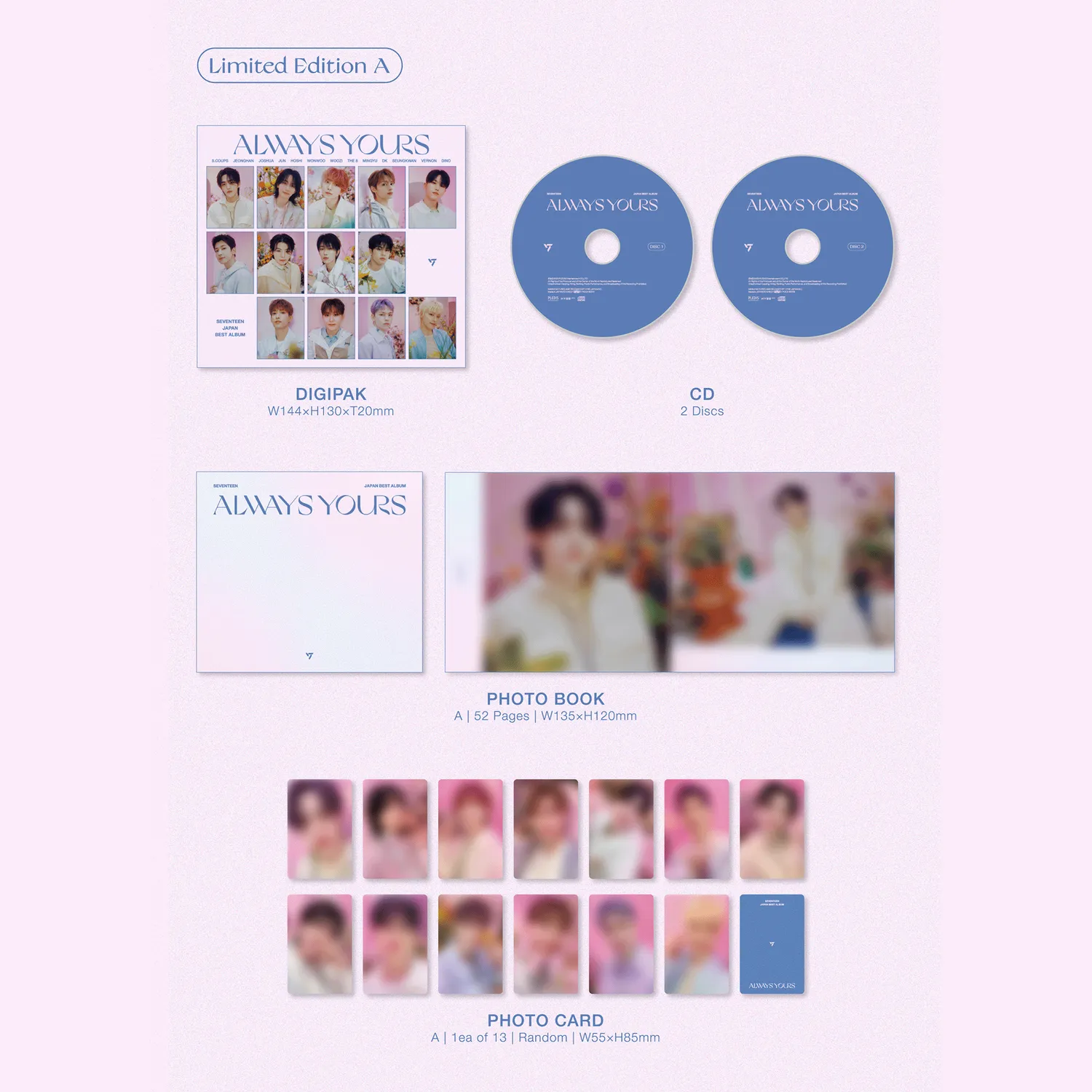 SEVENTEEN Always Yours Limited Edition A 2CD + photobook giapponese