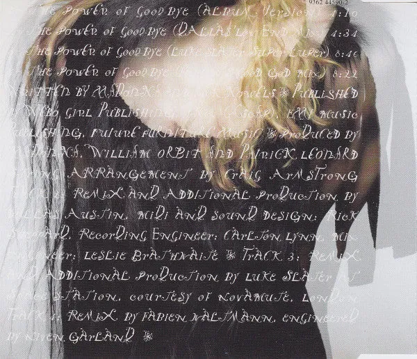 Madonna The Power Of Good-Bye CD maxi remix 1998