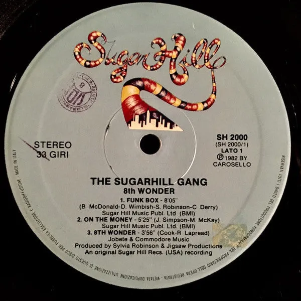 Sugarhill Gang 8th Wonder LP Vinile Usato VG 1982