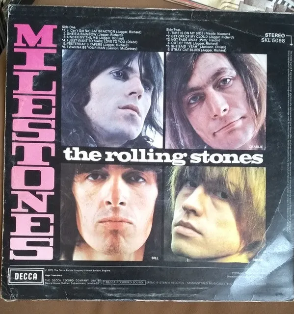 Rolling Stones Milestones LP compilation usato VG UK