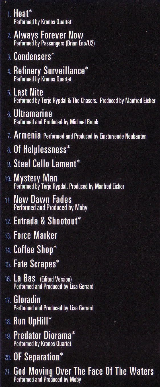Heat Music From Motion Picture cd compilation near mint