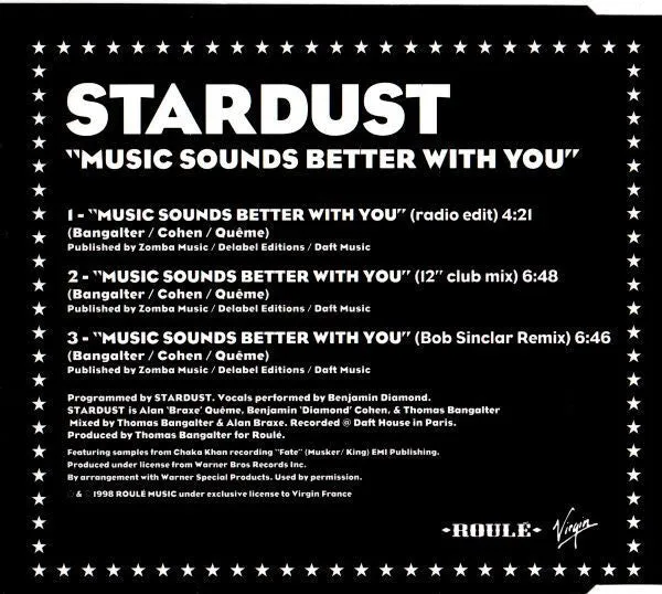 Stardust Music Sounds Better With You CD singolo usato