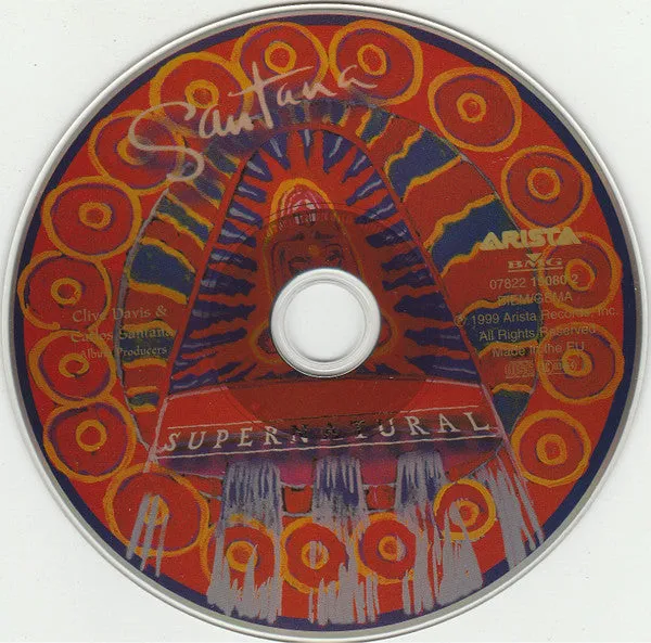 Santana Supernatural CD album usato latin rock VG+