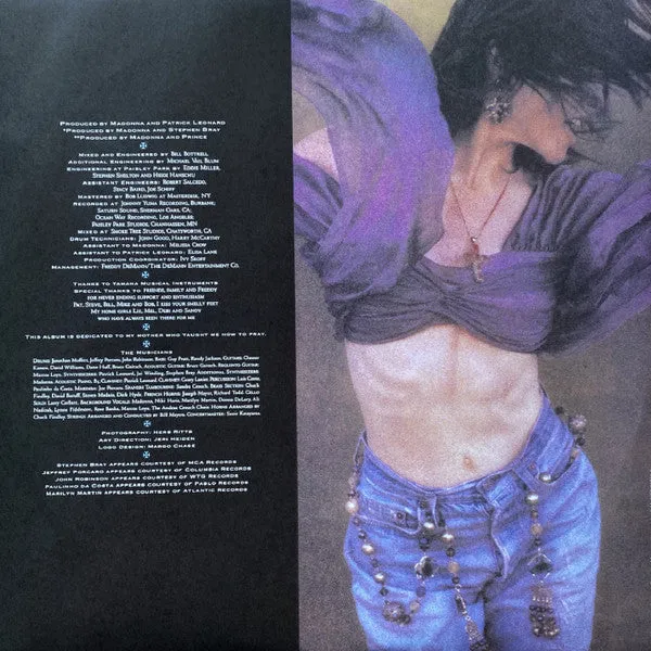 Madonna Like A Prayer vinile LP ristampa 2020 mint