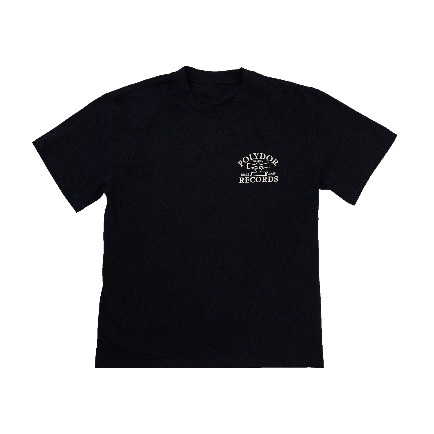 Polydor Records Polydor Tee t-shirt nera boxy cotone