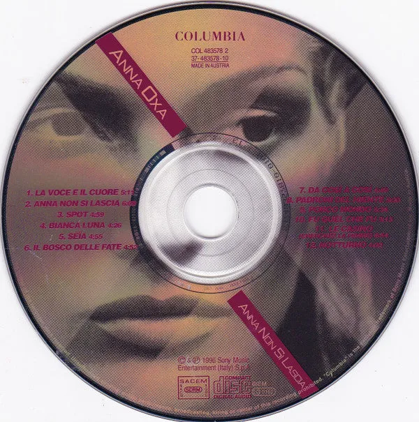 Anna Oxa Anna Non Si Lascia CD album NM Italia 1996