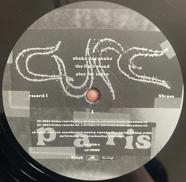 Cure Paris 2xLP Album rimasterizzato 2024 nuovo sigillato