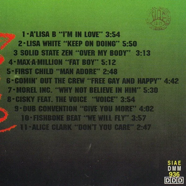 Hurricane Selection CD compilation house 1995 mixato