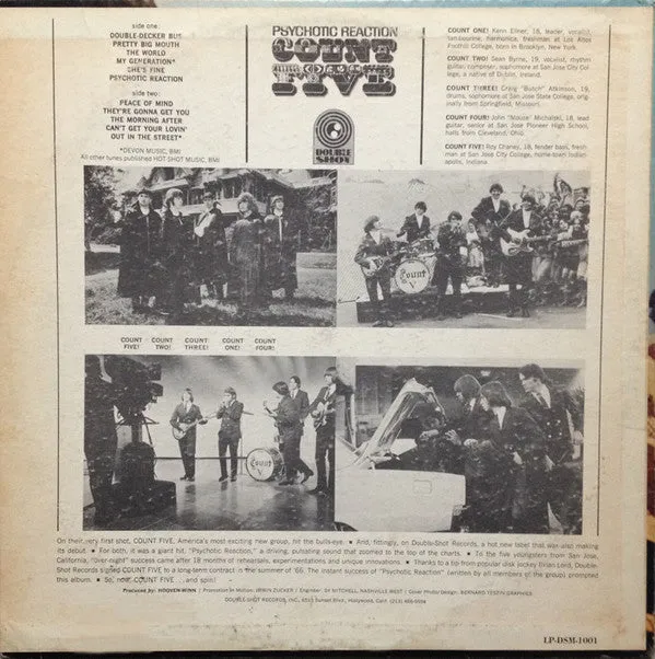 Count Five Psychotic Reaction LP mono 1966 USA