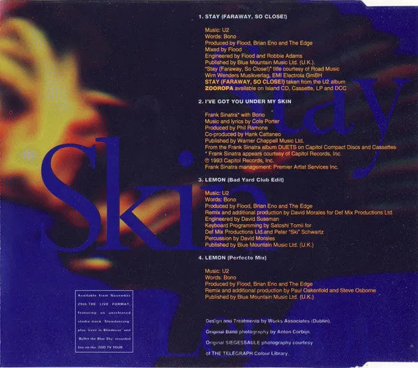 U2 Stay (Faraway, So Close!) CD singolo usato VG+