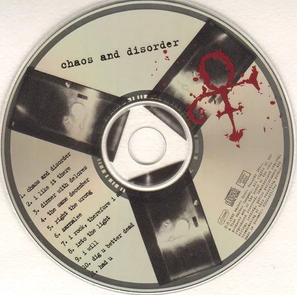 Prince Chaos And Disorder CD album funk rock