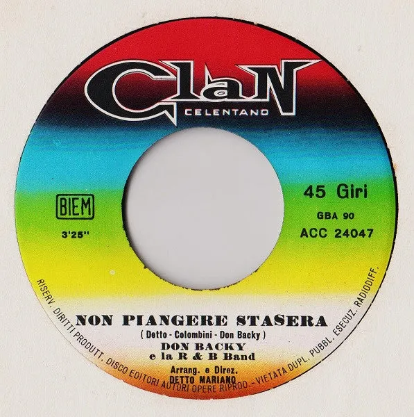Don Backy L'Immensità vinile 7" Sanremo 1967