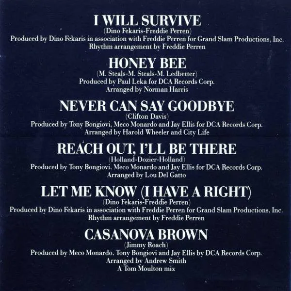 Gloria Gaynor Greatest Hits CD compilation disco 1988