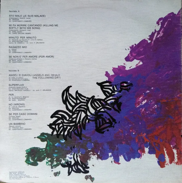 Ornella Vanoni E Altre Storie LP album gatefold
