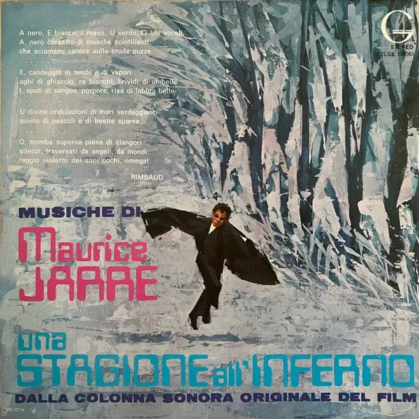 Maurice Jarre Una Stagione all'Inferno vinile LP colonna sonora
